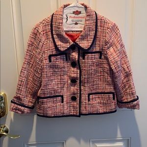 Kate Spade New York designer tweed blazer